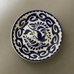 Vintage Anfora Hand Painted Plate 7" Made In Mexico