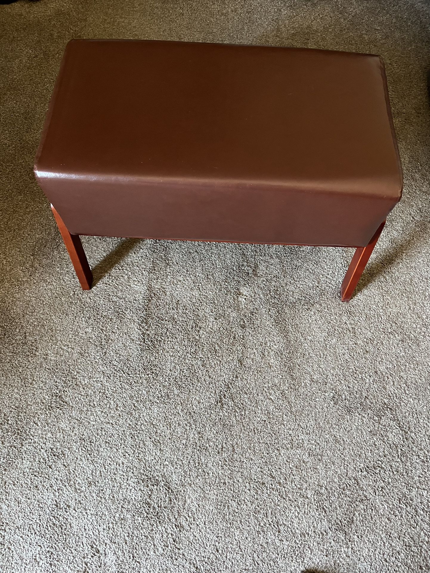 Small Red Ottoman