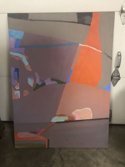 Seattle - Margaret Tomkins - Canvas Painting 1985 Abstract