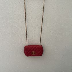 Authentic Red Versace Purse