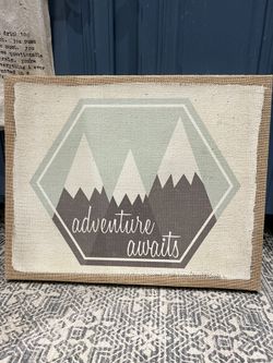 Burlap Artwork Decor Wall Hanging