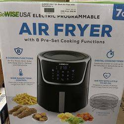 GoWISE USA 7 Qt. Black Air Fryer with Dehydrator a for Sale in