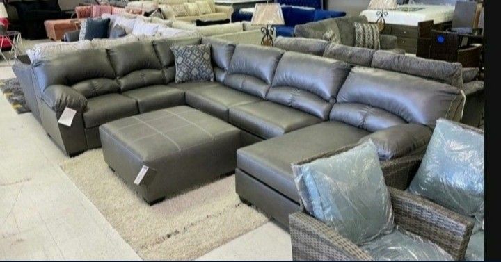 Aberton Gray Leather Sectional Same Day Delivery,All Products : American Fashion Style Bags On Sale