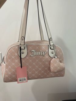 Juicy Couture Pink Monogram Satchel Bag