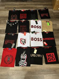 HUGO, BOSS, AMIRI, BURBERRY PYSCO BUNNY T-SHIRTS
