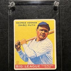 Babe Ruth Goudey Aged Reprint