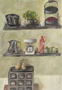 Original Oil Painting “Kitchen Keep” 7 x 10 inches -  Oil On Paper