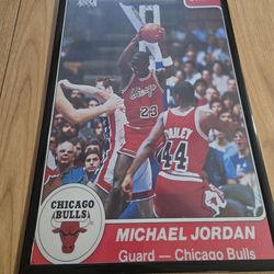 Star #101 jordan rookie 11x7 print basketball card
