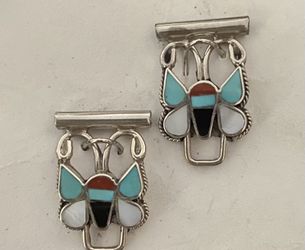 Sterling Silver Inlaid Watch Tips