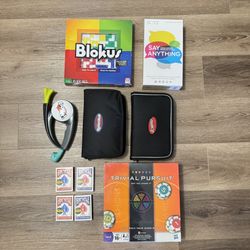 NEW Games Rummikub Scrabble Trivial Pursuit Blokus Say Anything Decks Of Cards Bop It