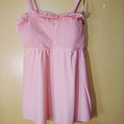 Pastel Pink Women's Dress DACI Medium 