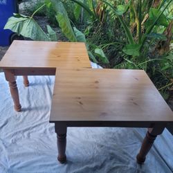 2 Nice Wooden End Tables