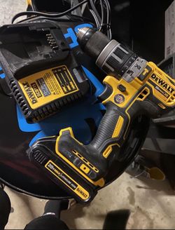 Dewalt Hammer Drill, Charger, And Battery Well Kept