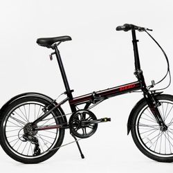 ZiZZO Via 20" Folding Bike 7-Speed Aluminum Frame Lightweight Genuine Shimano 26lb