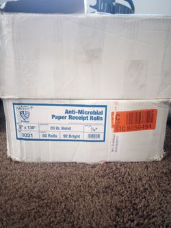Anti-microbial Paper Receipt Rolls