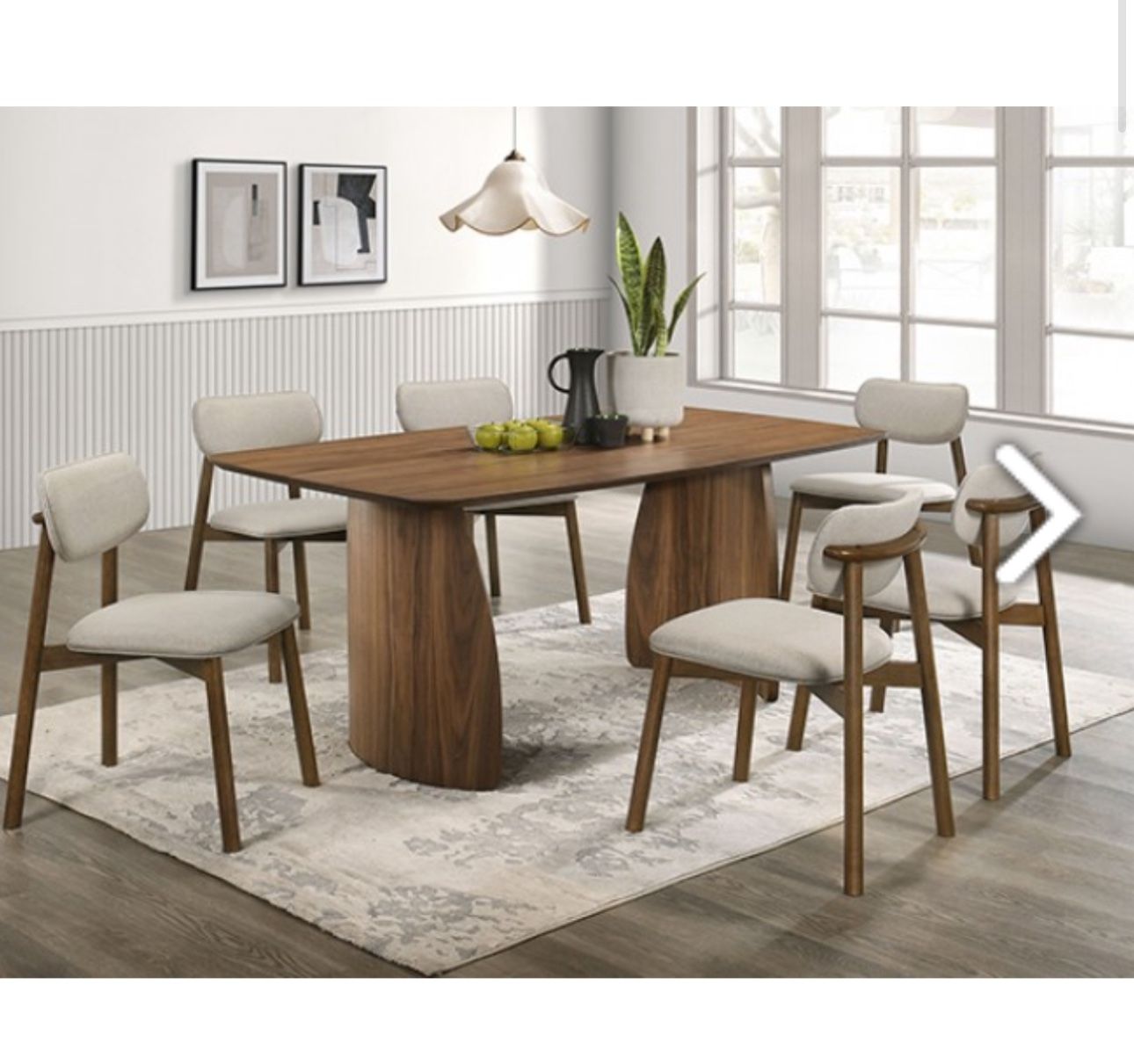 7PC DINING SET ( FREE DELIVERY )