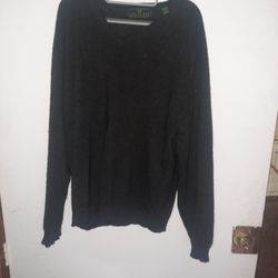 Grey XL Embassy Row Two Ply Cashmere Sweater