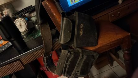 All leather 3 hammer AWP tool bag