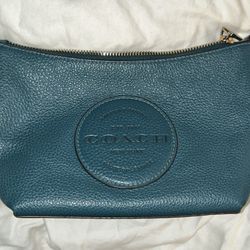 Coach Crossbody Shoulder Bag Turquoise Dark Blue