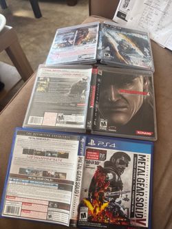 Metal Gear Solid 4, 5, Rising Revengeance PS3 PS4