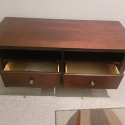 TV Stand - 4x21x21 Solid Wood, Cherry Like Finish