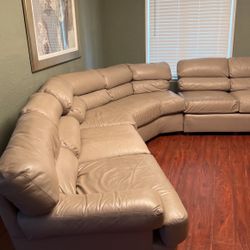 Real Italian  Leather Sofa