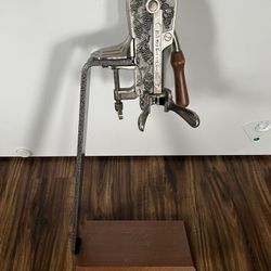 Rogar Estate Table Top Corkscrew Wine Opener 2' Tall w/Wood Base & Handle 