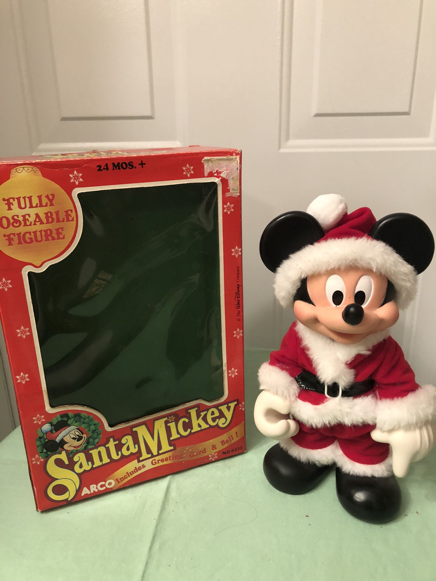 Santa Mickey Poseable Figure