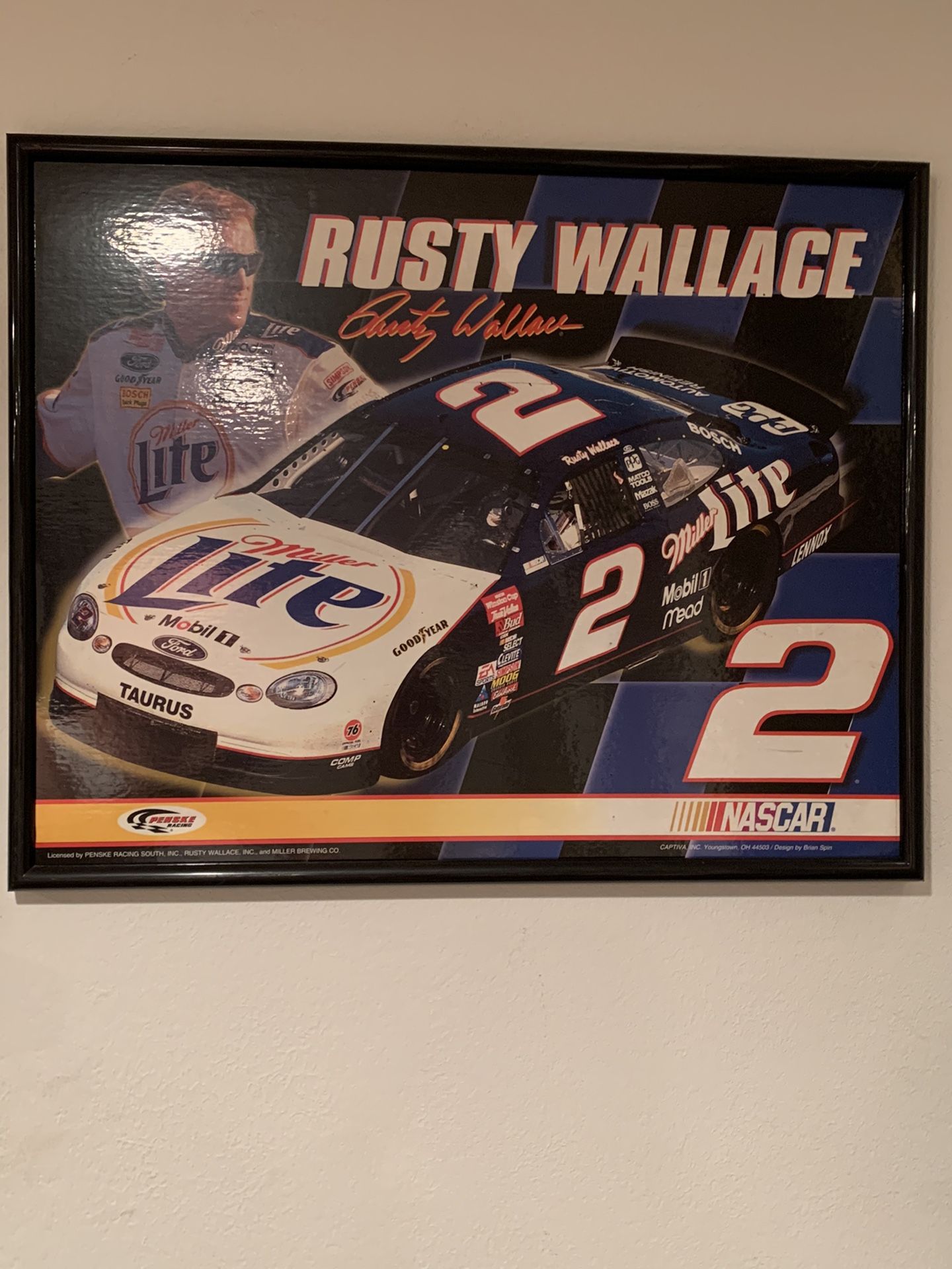Rusty Wallace picture vintage