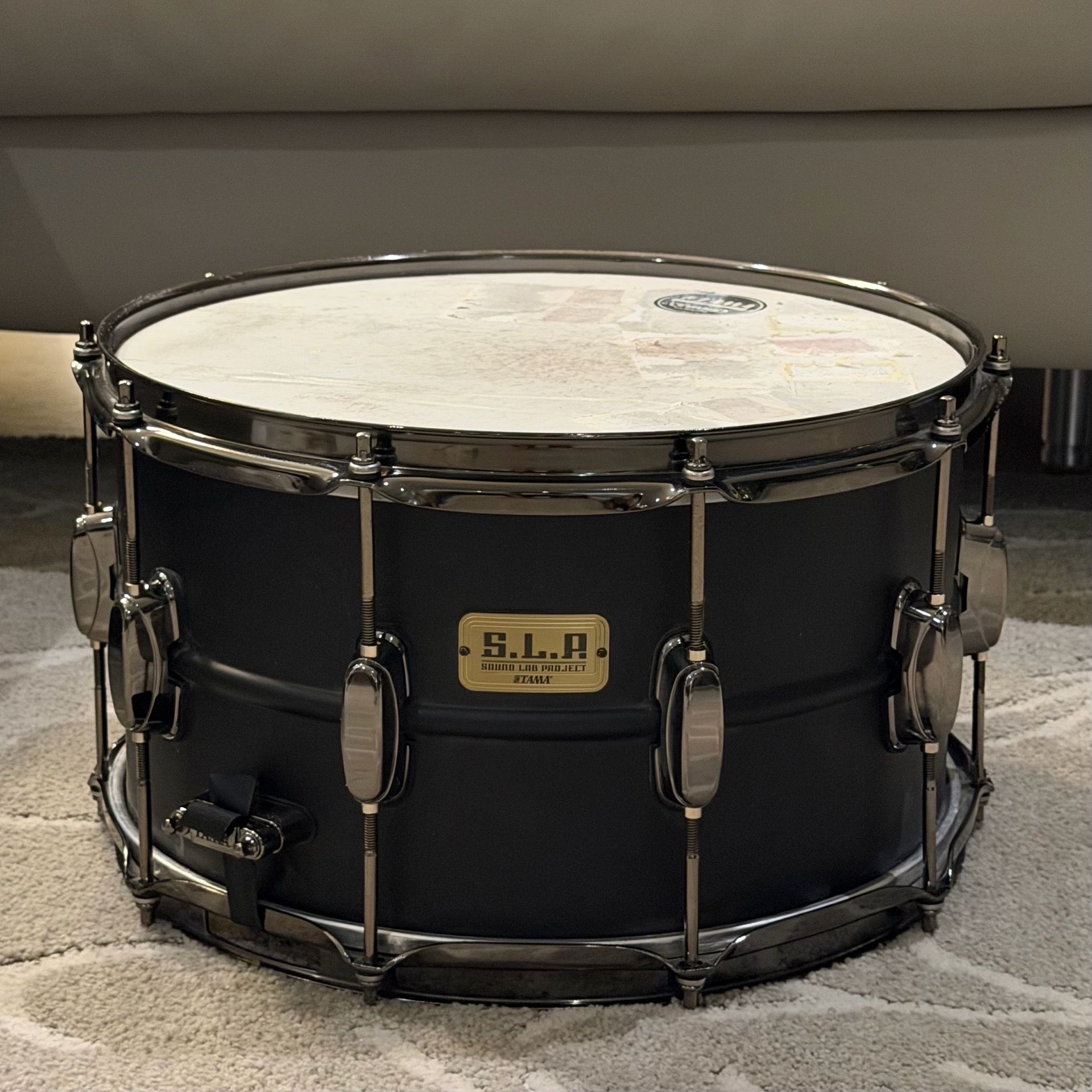 Tama S.L.P. Big Black Steel Snare Drum 14 x 8 inch