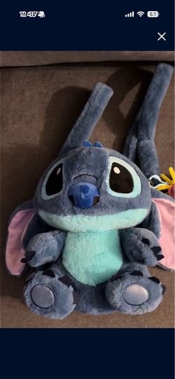 Stitch Zipper backpack plushie