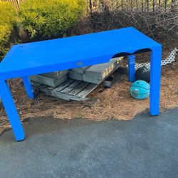 Blue Plastic Table 