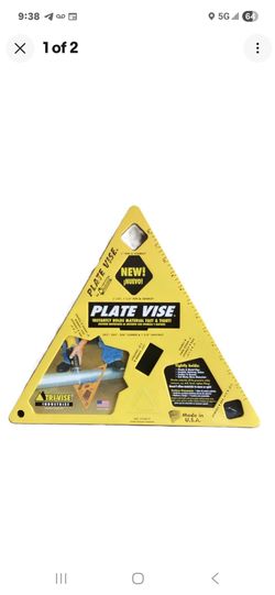 Tri-Vise Industries Triangular Plate Vise 
for Cutting Pipe, Conduit, and  Lumber 
Tightly Holds Almost Anything:. Plastic & Metal Pipe· Conduit, Unis