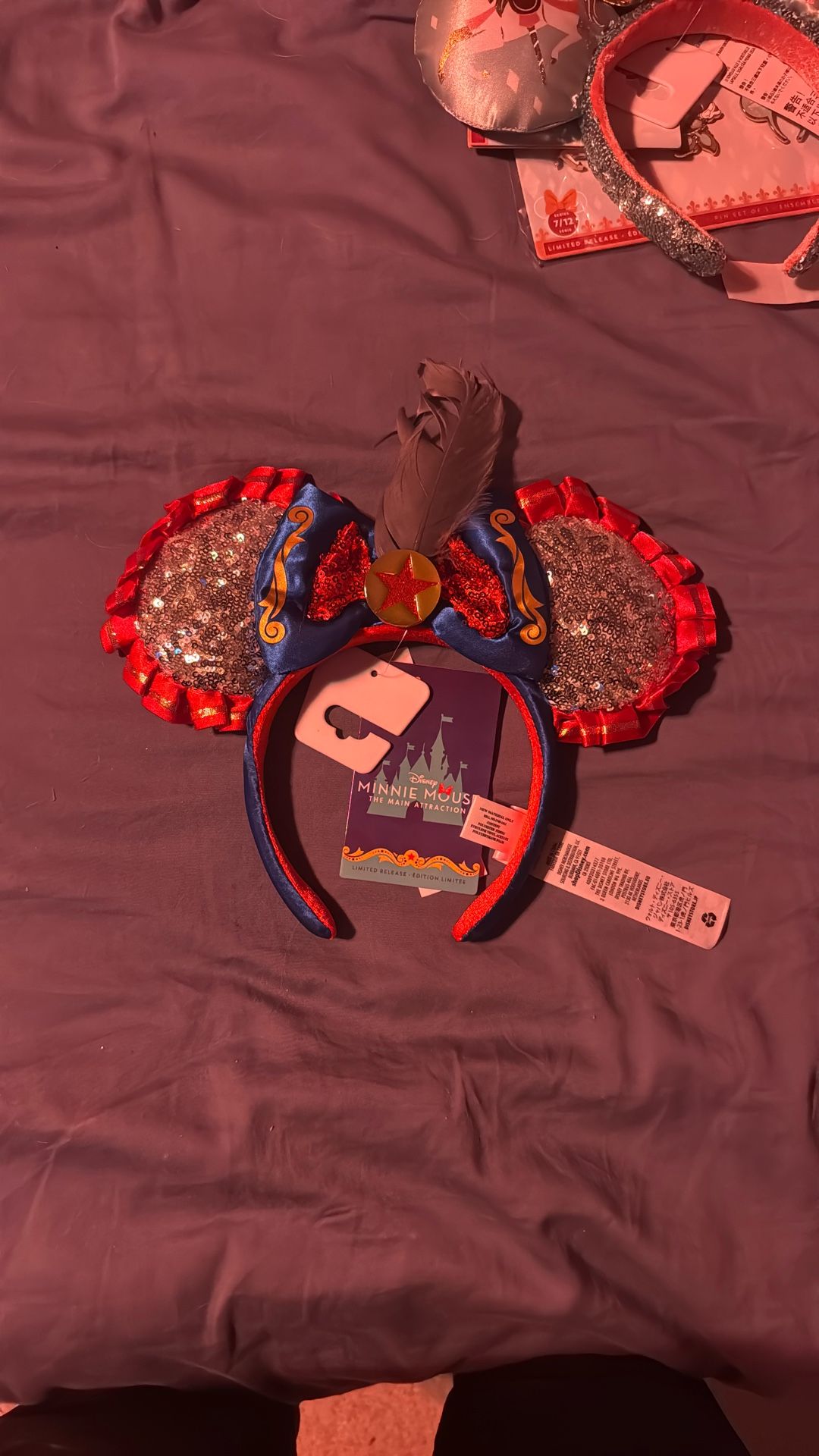 Disney Minnie Mouse Main Attraction Ears - New (Dumbo)