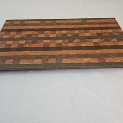 Handmade End Grain Cutting Board – Premium Butcher Block | Exotic Hardwood | Knife-Friendly | Custom Boards Available