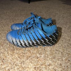 Vizari Bolt FG Boys Pre-owned BlueSilver/Black Soccer Cleats - size 12.5