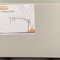 HDX 6ft Folding Table In Good Conditions 