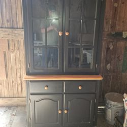 Wood And Glass Cabinet 
