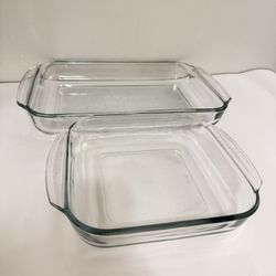 Libbey Glass Bakeware, 2 piece (1.8 & 3.4 quarts)