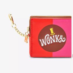 Willy Wonka & The Chocolate Factory Wonka Bar Coin Purse (Red and Pink)