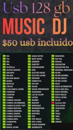 USB música dj solo hablo español