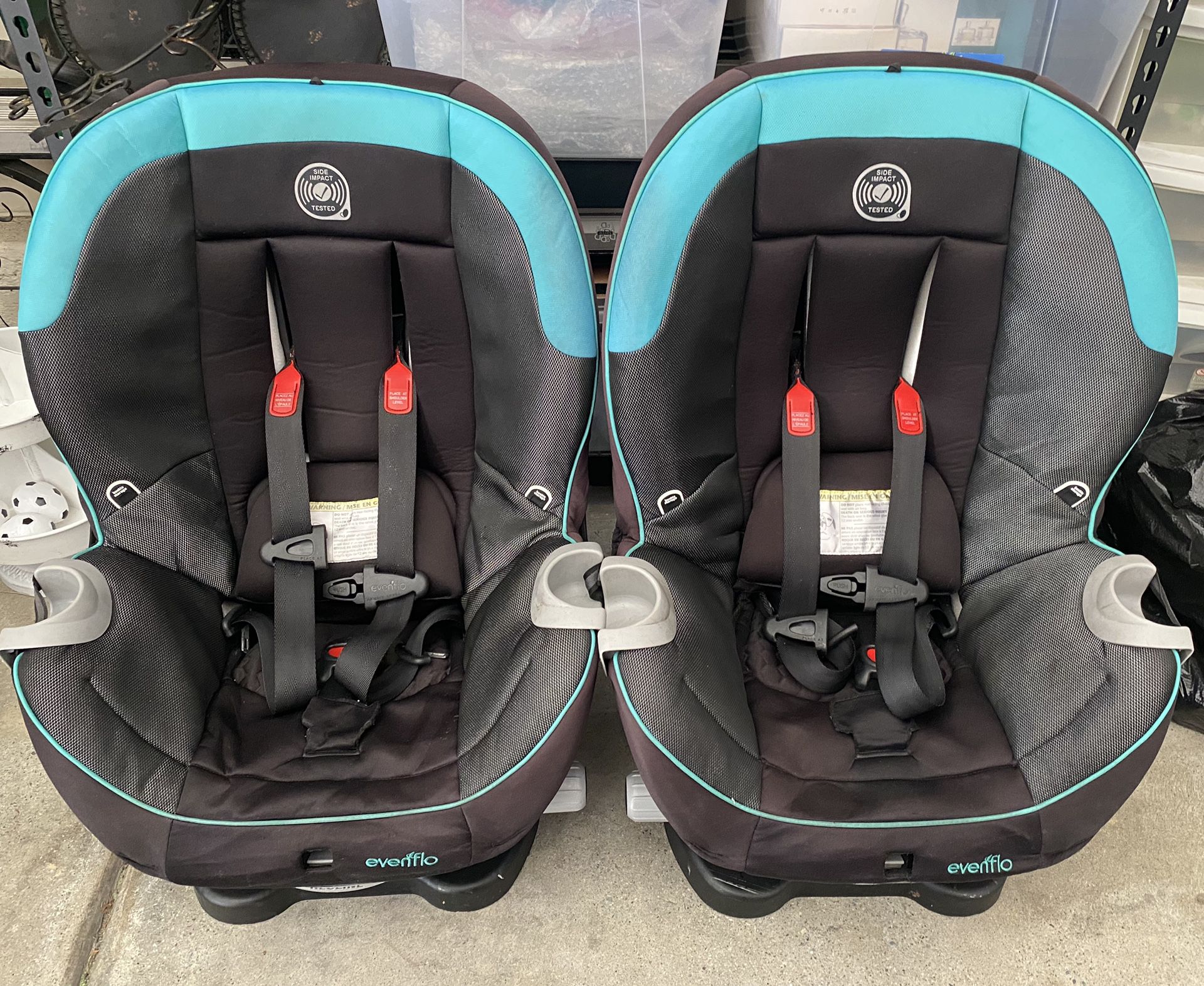 2 Evenflo Car seats for toddlers