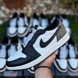 Jordan 1 Low OG Mocha Sizes 7y & 8.5-12