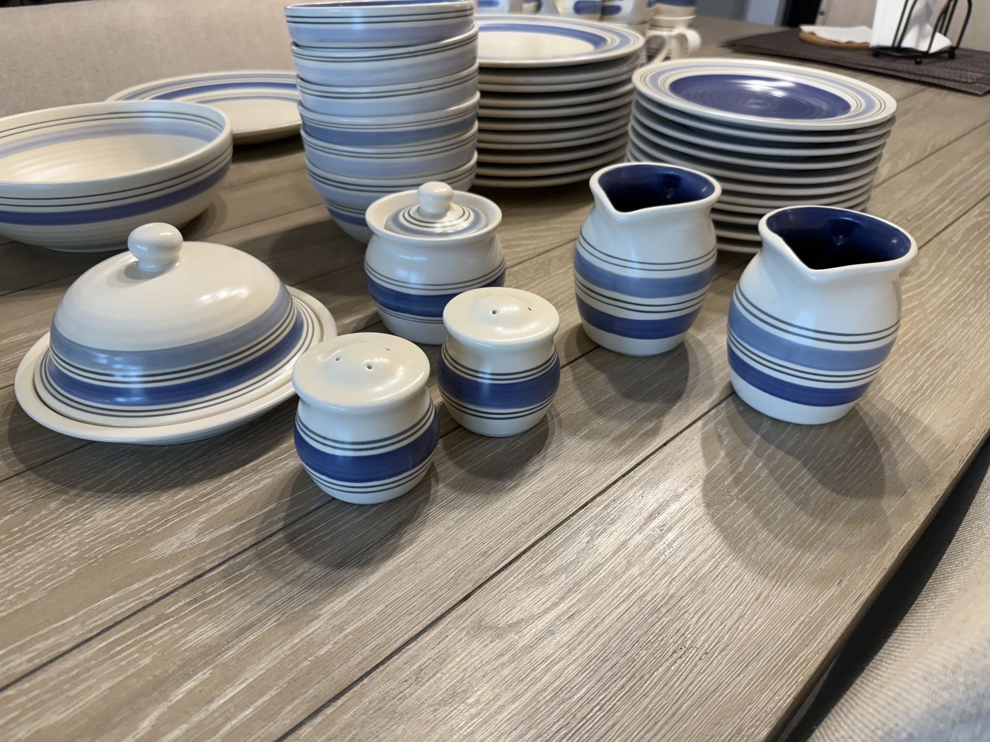 Pfaltzgraff Rio Amazing Dinnerware Collection! Blue And White