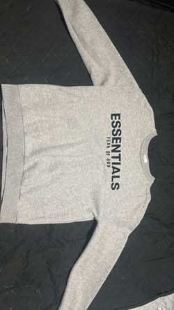 Fear of God Essentials Grey Crewneck Sweatshirt Size Small