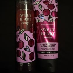 New Bath & Body Works Sweet Heart Cherry $13/Set