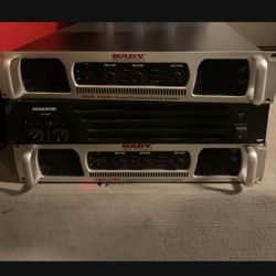 Nady Amplifier Audio Equipment With Mackie Equalizer 
