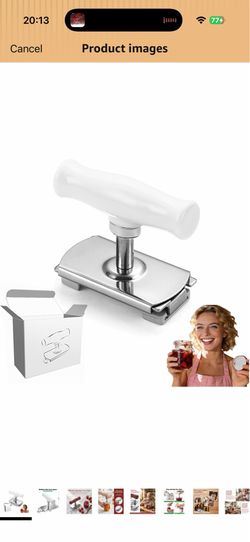 Cap Crack Jar Opener, Cap Crack Opener-Jar Opener for Weak Hands, New Adjustable Mutil Lid Opener with Ergonomic Grip, Simple To Operate, No Batteries