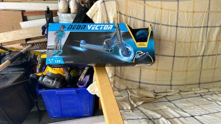 Neon Vector Scooter