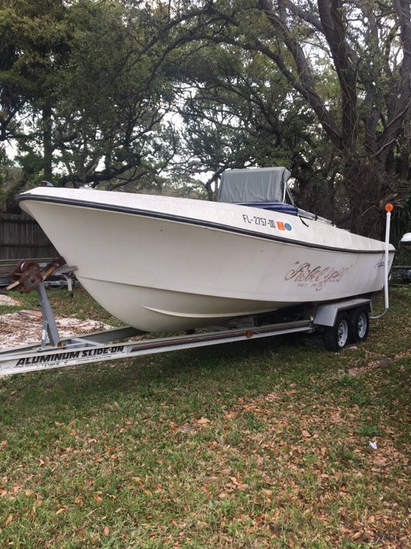 1980 aquasport 20' with trailer need gone